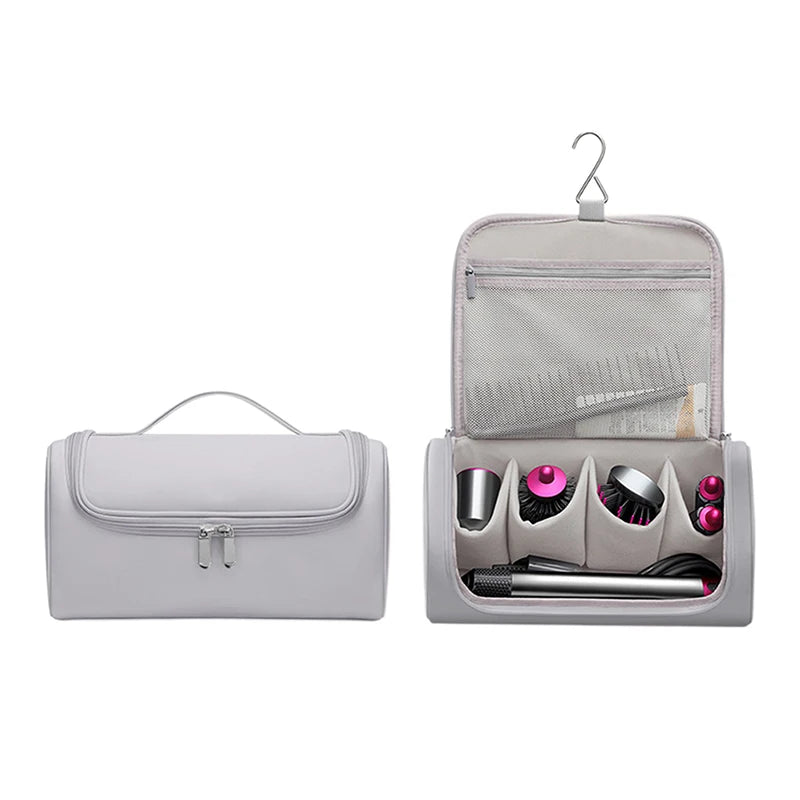 Waterproof Hair Dryer Travel Bag – PU Leather Organizer Case Hair Tool Travel Bag Qst 004