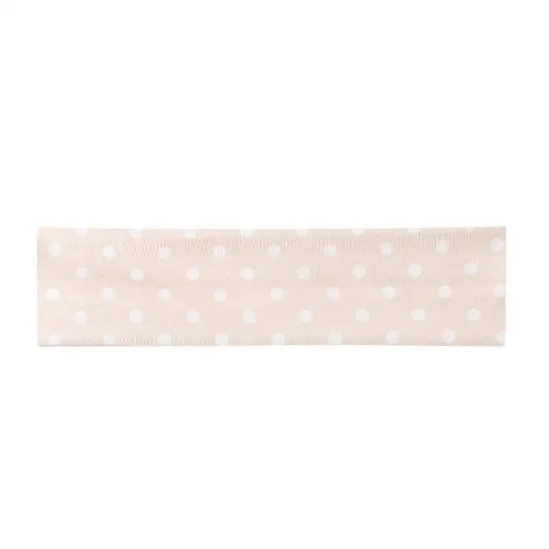 Retro Boho Wide Stretch Headband – Polka Dot Hair Accessory Wide Hair Headband Qst A3