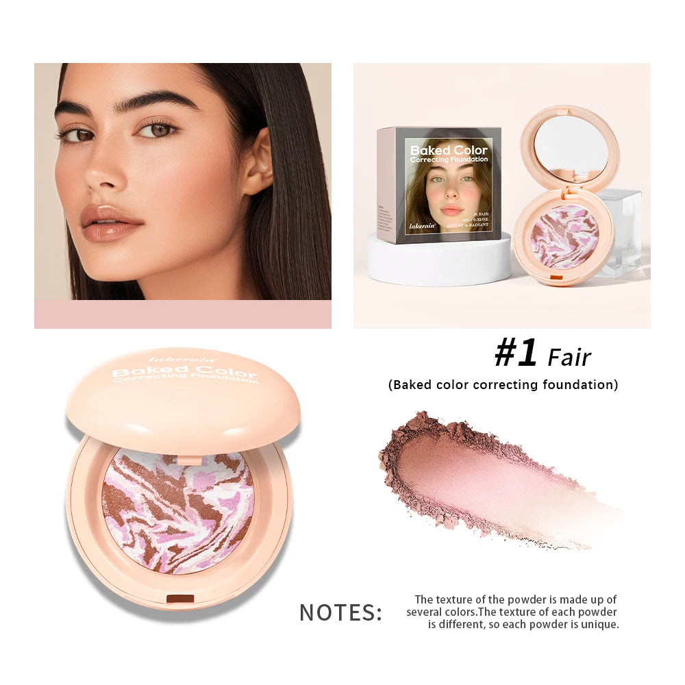 Baked Color Correcting Foundation & Contour Palette Contour Makeup Palette Qst 01