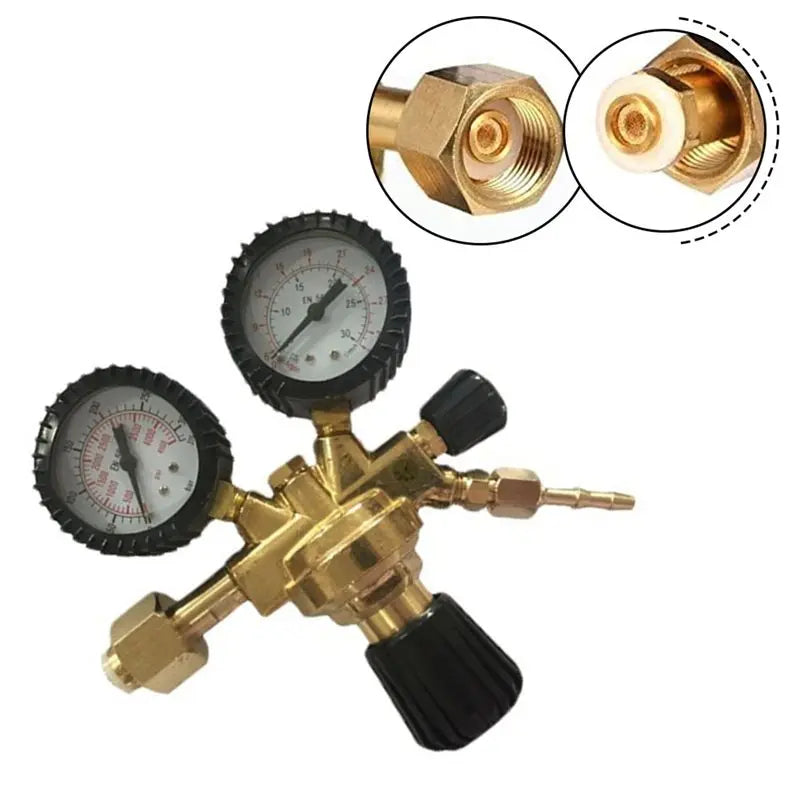 MIG TIG Welding Argon CO₂ Gas Pressure Regulator | Brass Welding Gas Regulator Qme