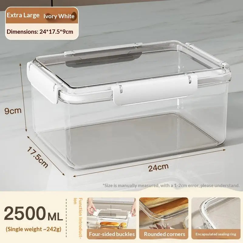 Clear Fruit & Food Fridge Storage Containers Organizer Food Storage Container Qme XL