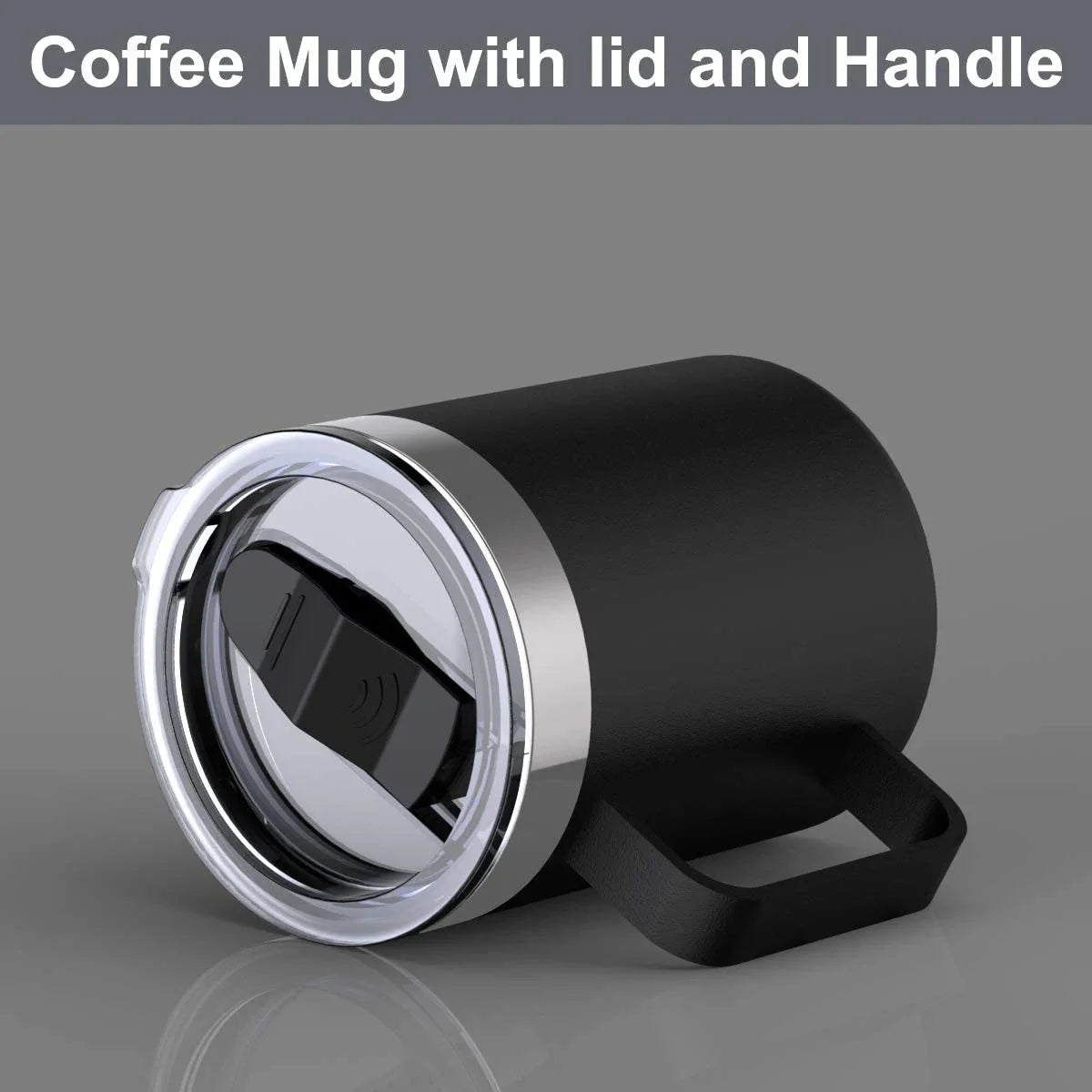 Stainless Steel Insulated Travel Mug – Leak-Proof Thermos Black Insulated Travel Mug Qme