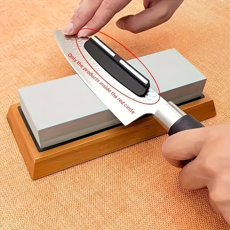 Knife Sharpening Stone Angle Guide – Fixed 15° Whetstone Tool Knife Sharpening Guide Qme
