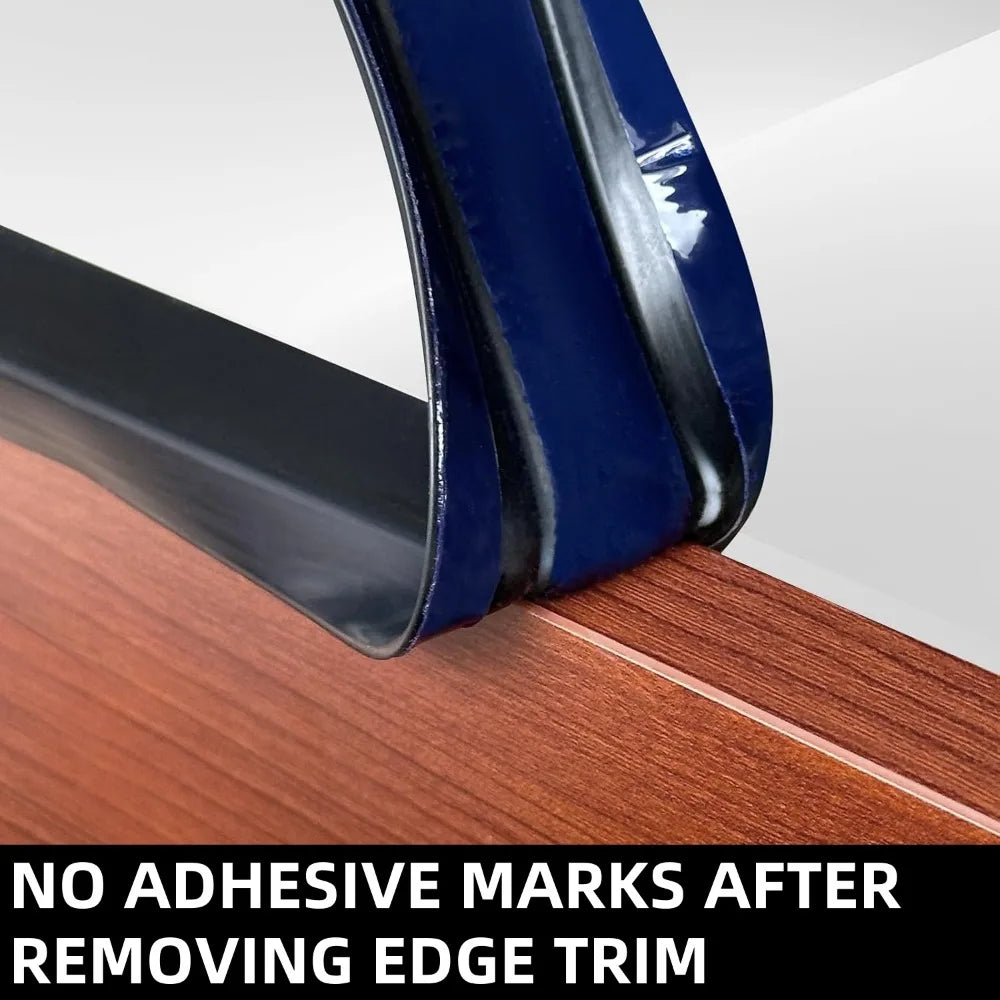 10M U-Shaped TPE Edge Banding Strip | Self-Adhesive, Scratch Resistant Furniture Edge Trim Qme