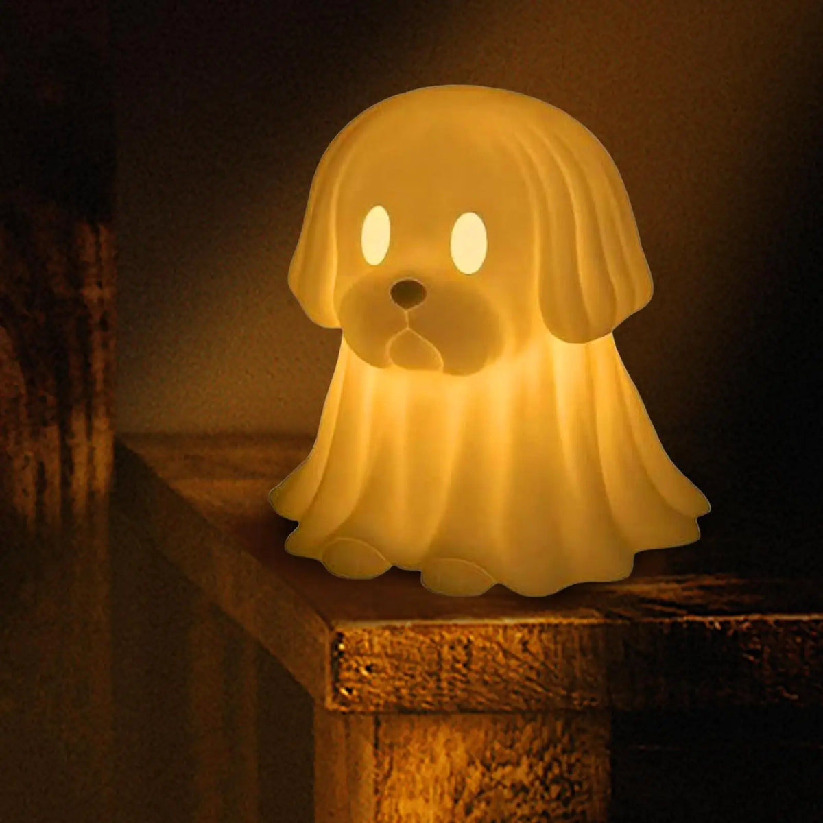 Halloween Dachshund Ghost LED Lamp | Glowing Dog Figurine LED Decorative Lamp Qme