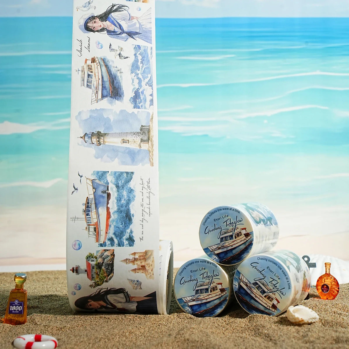 Washi Tape Flower Scenery Set of 6 – DIY Decorative Masking Tape Decorative Washi Tape Qme