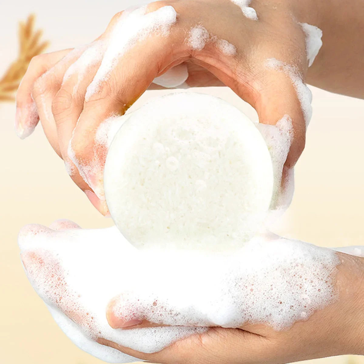 Rice Puree Solid Shampoo Bar – Deep Cleansing & Nourishing Solid Shampoo Bar Qme