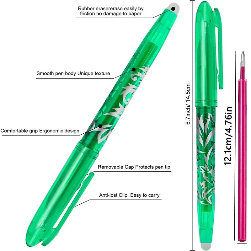 Kawaii Pilot Erasable Gel Pens Assorted Inks Fine Point 0.5mm Erasable Gel Pens Qme