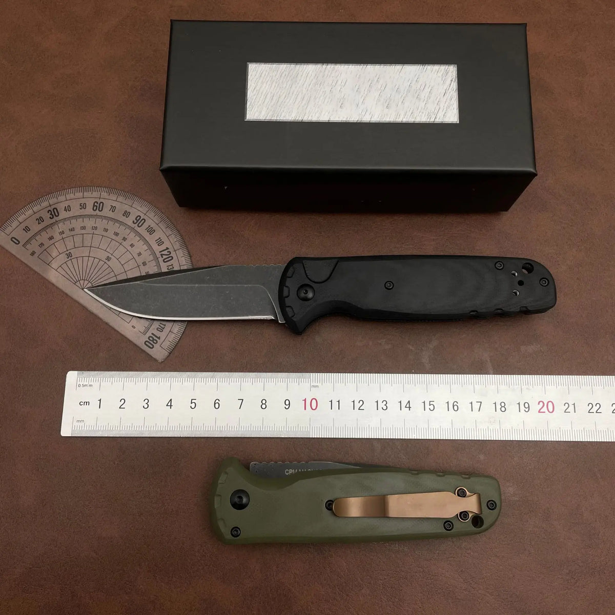 4300 Pocket Knife 3.18" 154CM Blade & Black G10 Handle Pocket Knife Qst