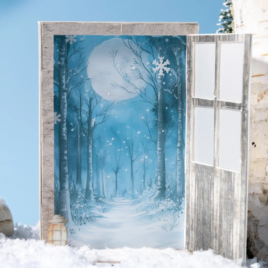 3D Snowflake Sticker Sheets | Winter DIY Snow Particle Pack Craft Sticker Pack Qme