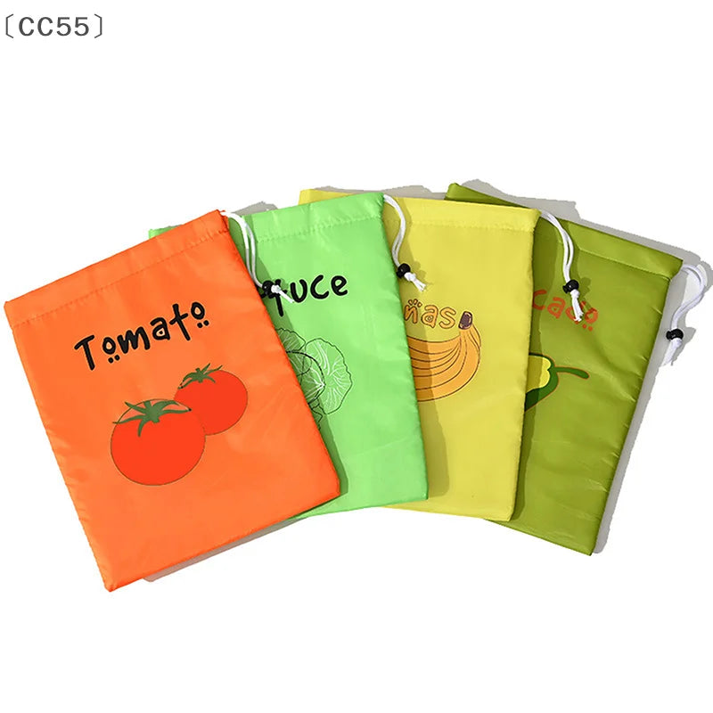 Reusable Fruit & Vegetable Fresh-Keeping Bags | 1/3 Pcs Food Storage Bags Qst