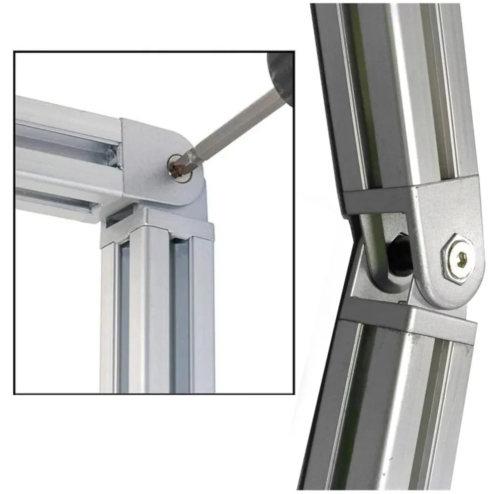 Zinc Alloy Flexible Pivot Joint for 2020/3030/4040 Aluminum Profile Aluminum Profile Connector Qme