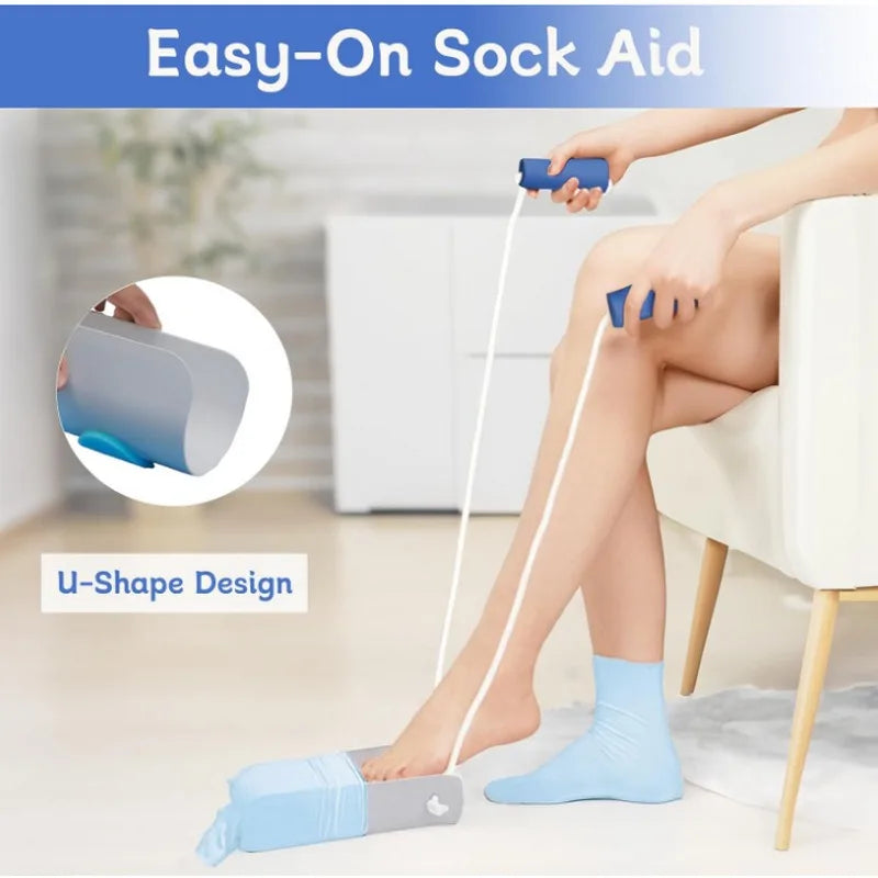 Sock Aid Tool – No-Bend Stocking Helper & Sock Slider Sock Aid Tool Qst