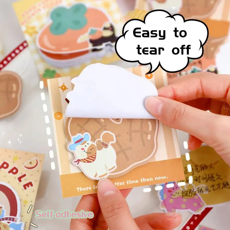 Cute Pony Sticky Notes – Cartoon Memo Pads 5–10 Books Novelty Sticky Notes Qme