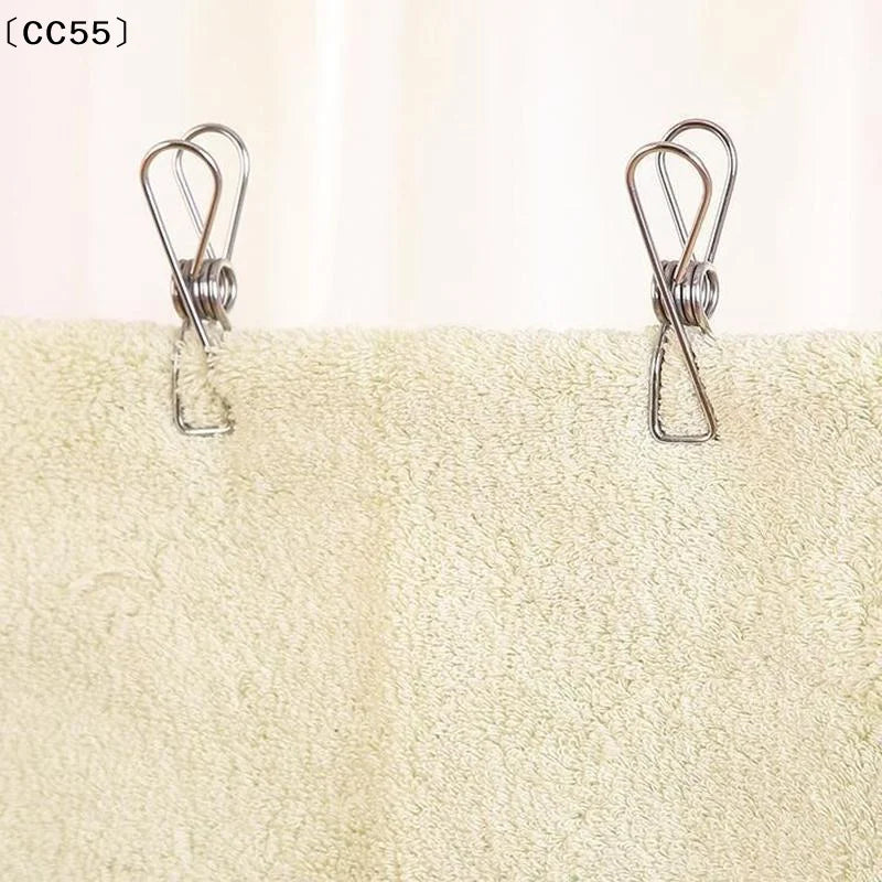 Stainless Steel Spring Clips 10-Pack – Drying & Storage Clips Storage Spring Clips Qst
