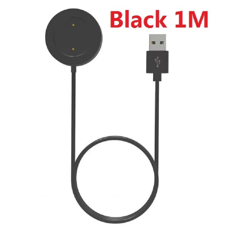 Xiaomi Mi Watch Color Magnetic USB Charging Cable Dock Smartwatch Charging Cable Qst black 1m