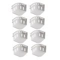 Invisible Bed Sheet Holder Clips – No-Slip Needle-Free Grippers Bed Sheet Clips Qme White 8pcs