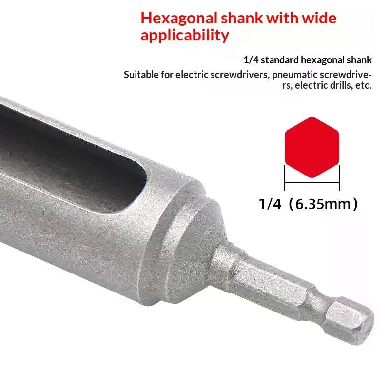 Extended Hex Socket Sleeve for Electric Screwdriver & Drill Bit Socket Sleeve Adapter Qme