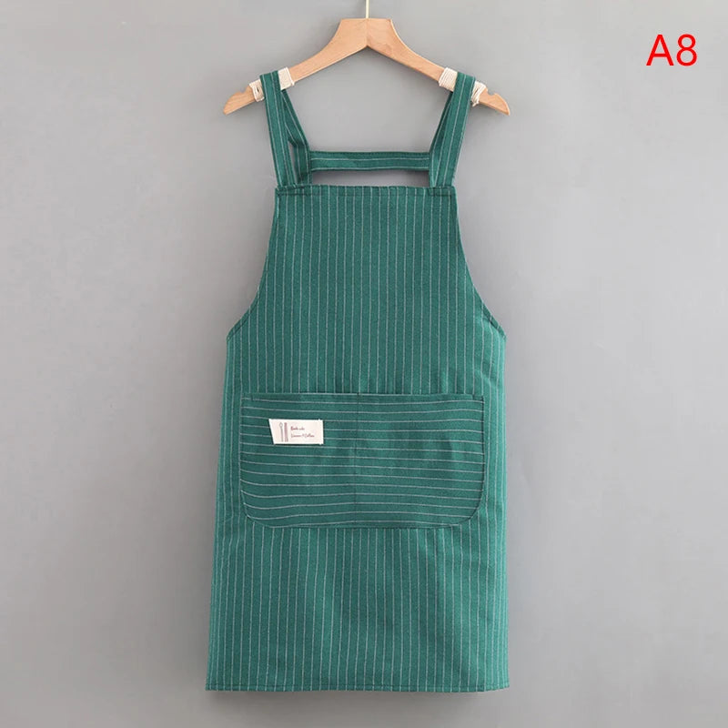 Oil-Proof Sleeveless Hanging Neck Kitchen Apron – Breathable Kitchen Apron Qst A8