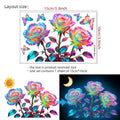 Glow-in-the-Dark Rose Wall Decals – Self-Adhesive PVC Stickers Wall Decal Sticker Qme Default Title