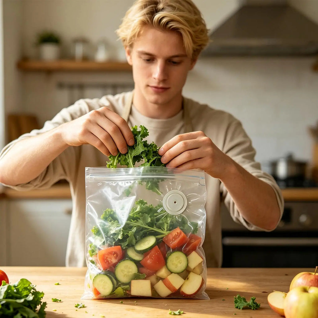 Vacuum Storage Bags – Leak-Proof Double Zipper Sous Vide Bags Vacuum Food Storage Bags Qme