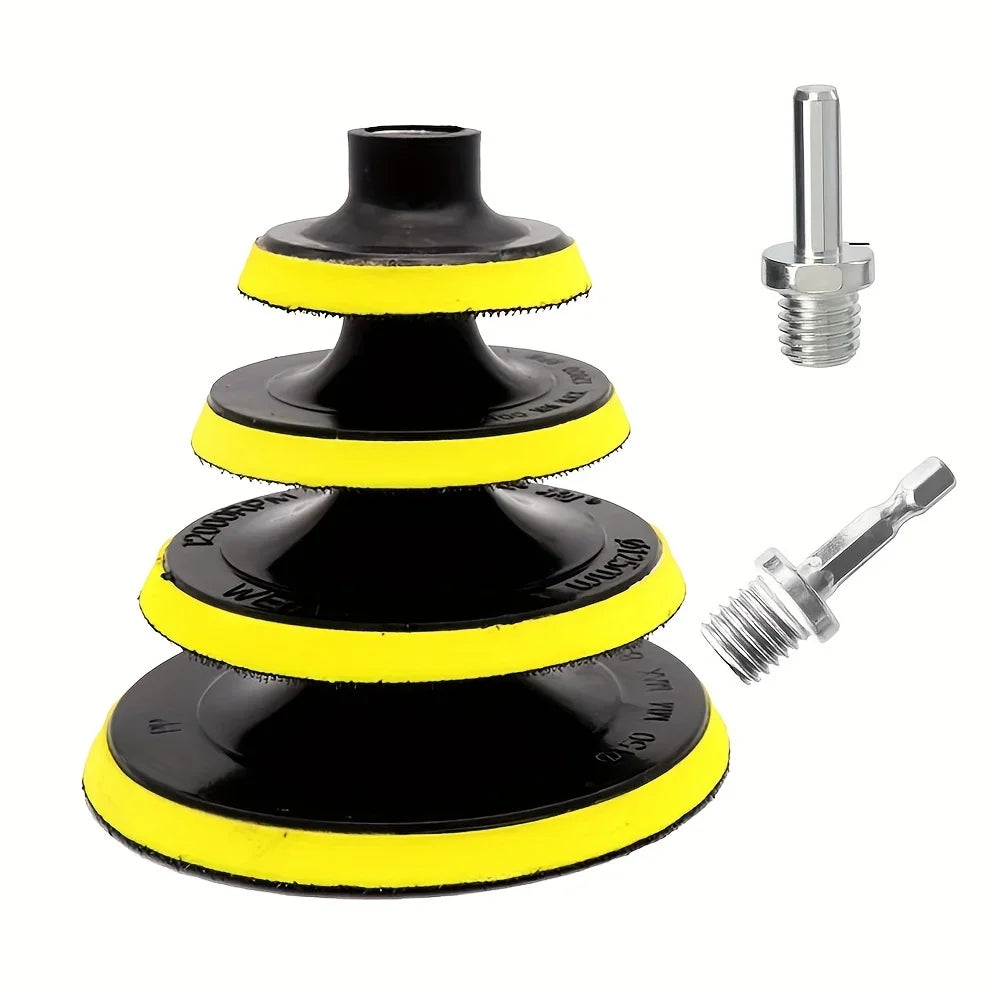 Hexagonal Threaded Drill Adapter Sanding Pad for Grinders Drill Adapter Qme