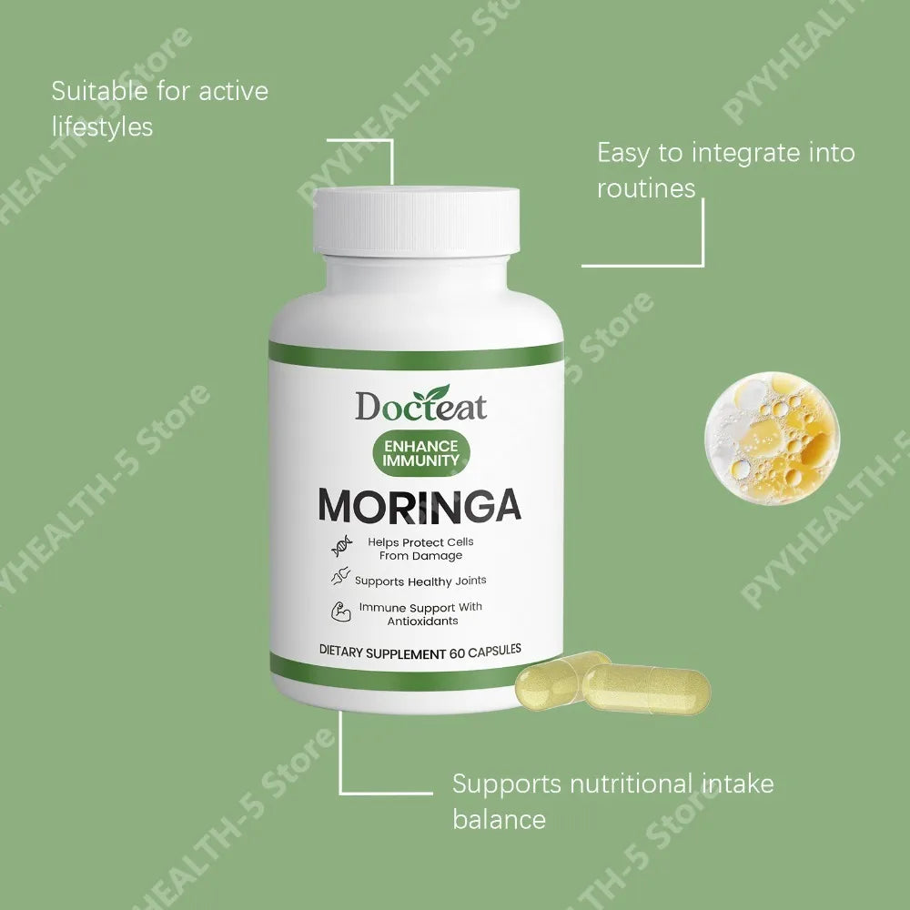 Moringa Joint Capsules – Turmeric, Zinc & Magnesium | 60ct Joint Support Supplement Qst