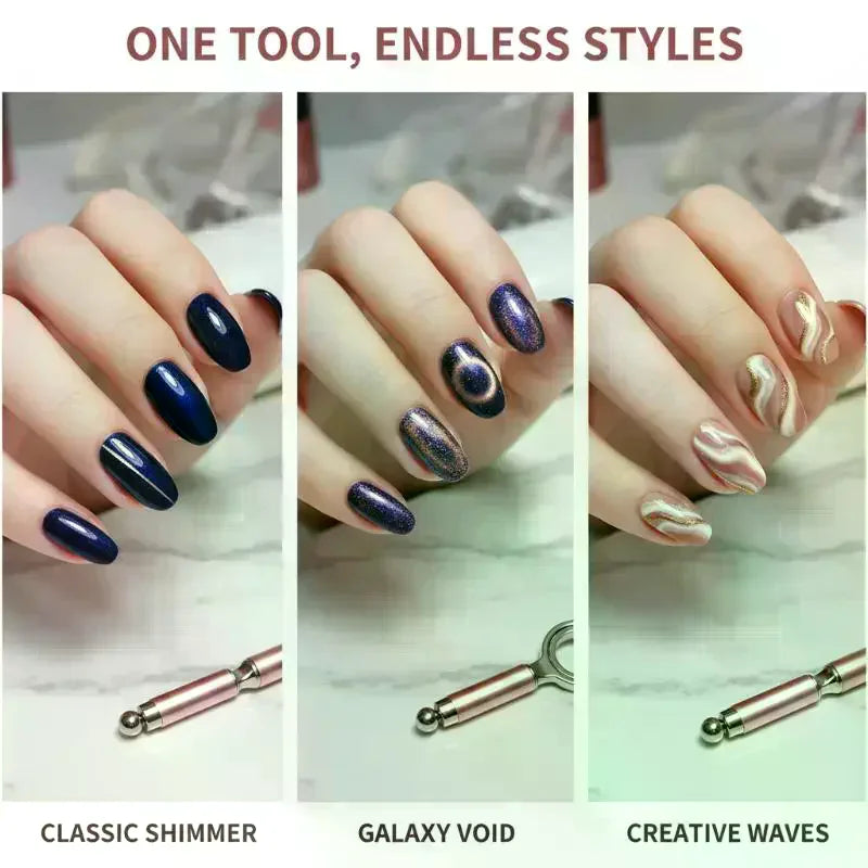 Cat Eye Nail Magnet – 3-Second Black Hole Effect DIY Tool Nail Art Magnet Qme
