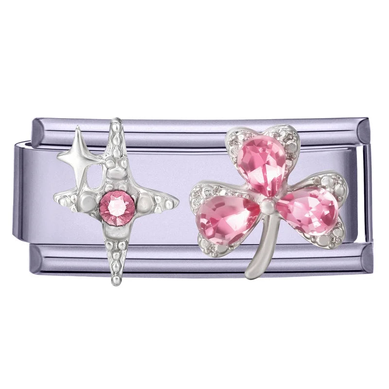 Zircon Starfish Butterfly Hand Chain Bracelet | Stainless Steel Charm Bracelet Qme Style 5