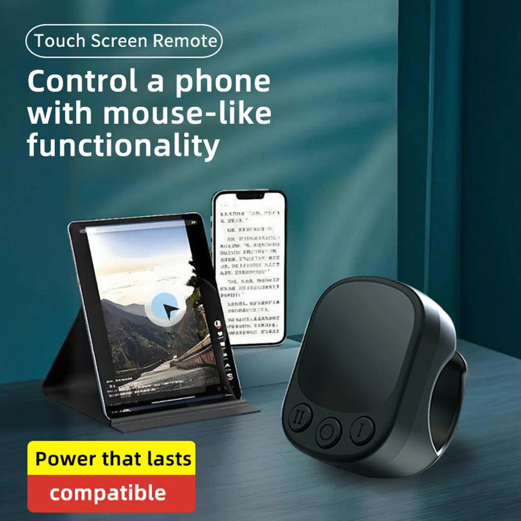 Bluetooth 5.4 Remote Control Ring – Touchpad & Page Turner Bluetooth Remote Ring Qst