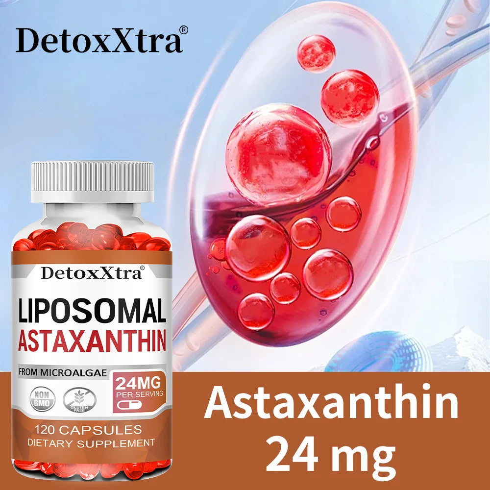 Liposomal Astaxanthin 24mg – High Absorption Antioxidant Capsules Antioxidant Supplement Qst