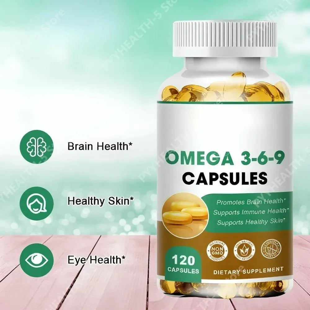 Plant-Based Omega 3-6-9 Softgels – Vegan, 120 Count Omega Supplement Qst