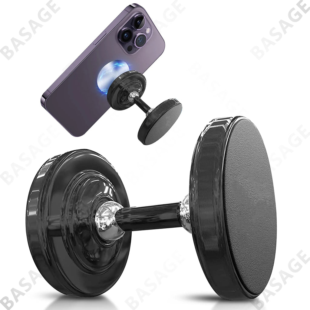 Dual Magnetic Gym Phone Holder – Strong 360° Mount Magnetic Phone Mount Qme