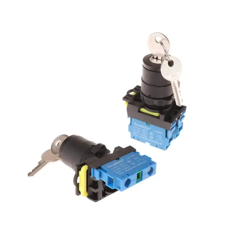 10A Rotary Key Switch 2/3 Position NO NC Knob Selector 22mm Rotary Key Switch Qme