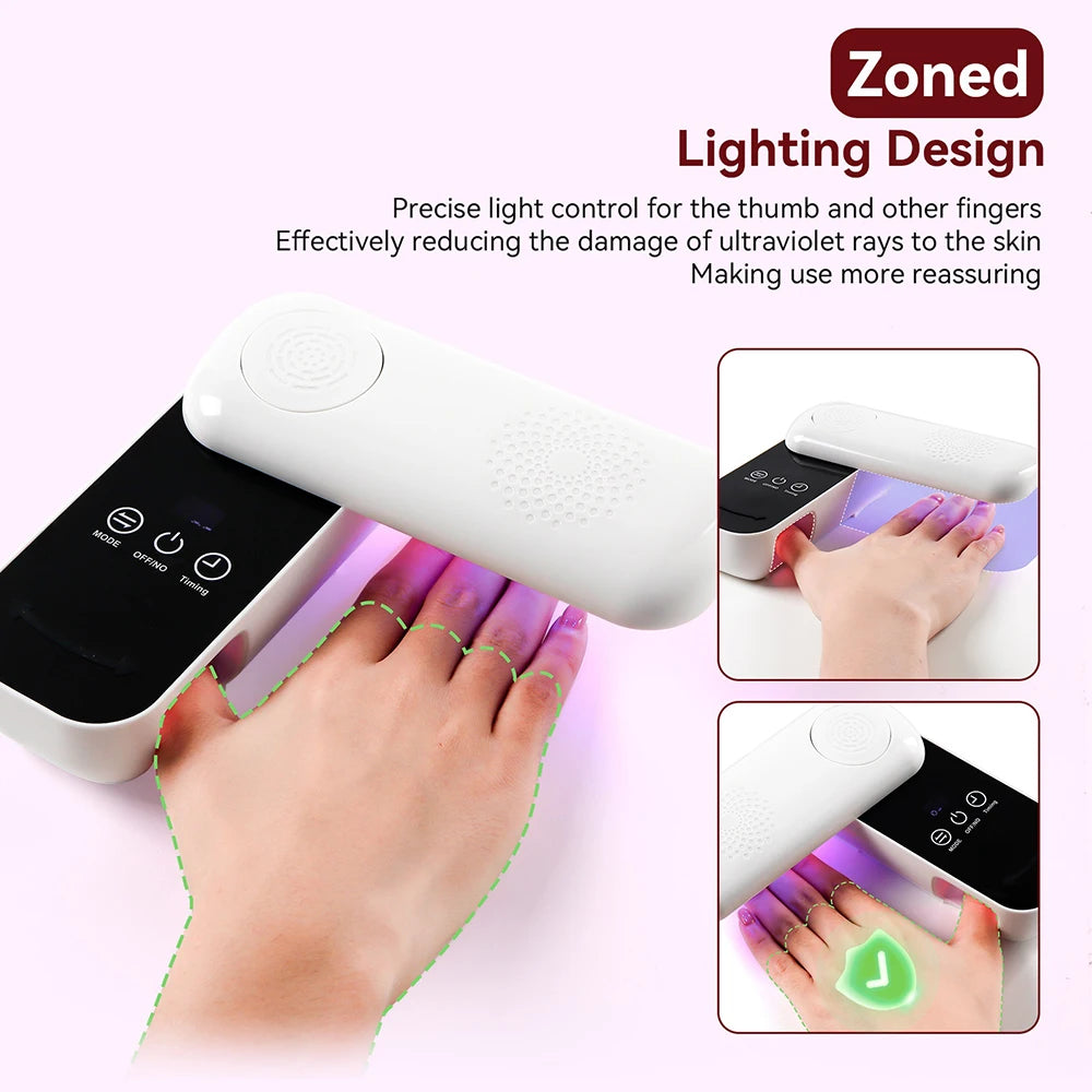 Rotatable UV LED Nail Lamp 36 LEDs 45W Gel Curing Dryer UV LED Nail Lamp Qst