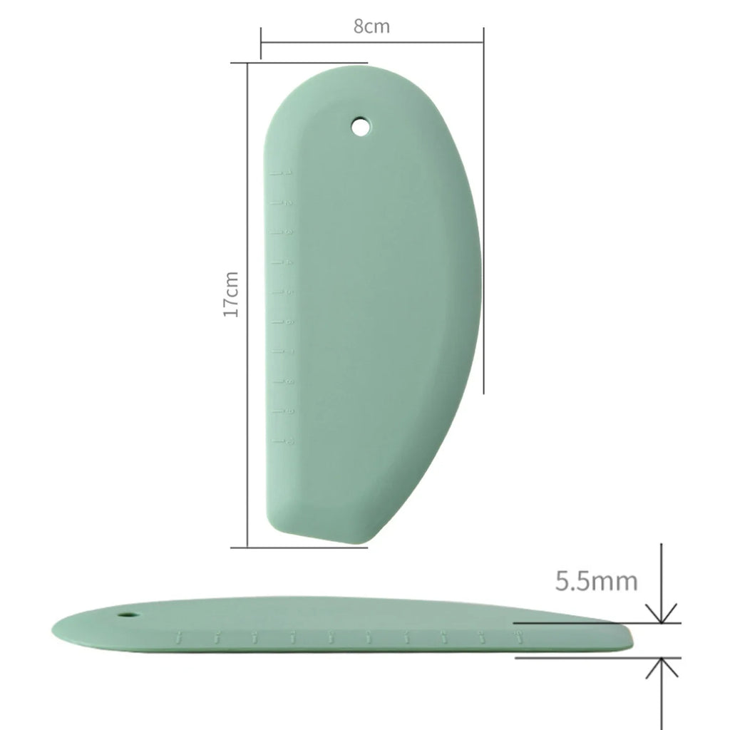 Silicone Dough Scraper & Bench Cutter | Multipurpose Baking Tool Silicone Dough Scraper Qme