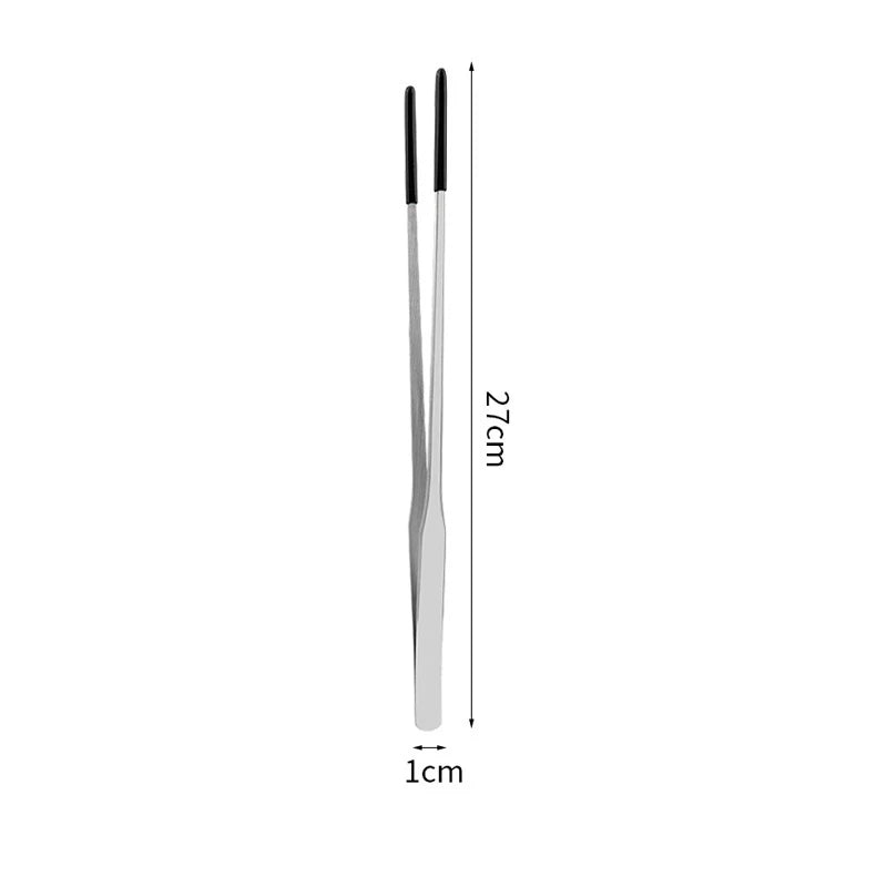Reptile Feeding Tongs Stainless Steel Rubber Tip Tweezers Pet Feeding Tongs Qst A8