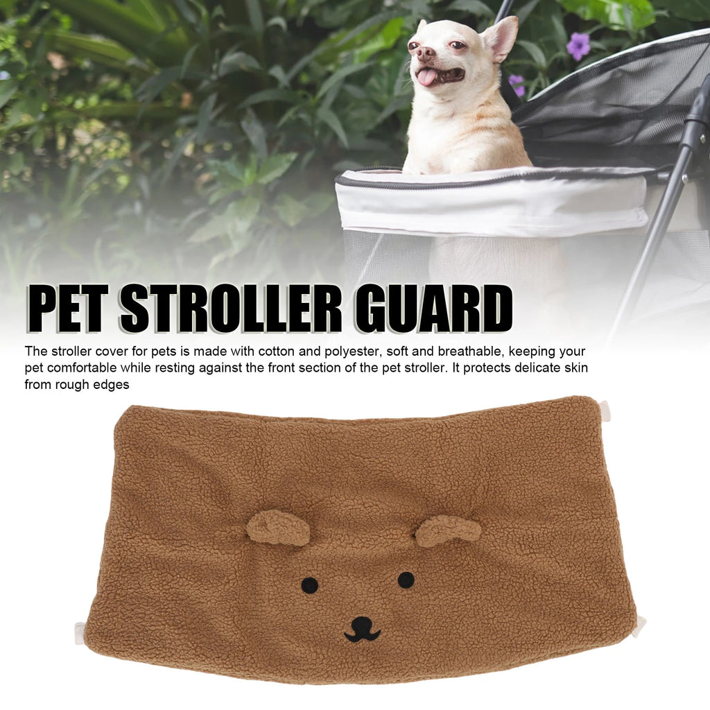 Removable Pet Stroller Front Guard – Warm Winter Cover Pet Stroller Accessory Qst