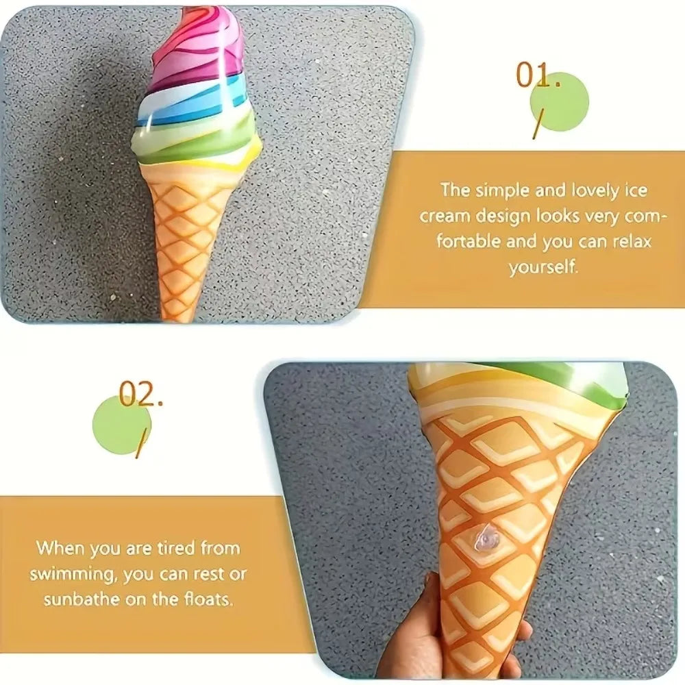 Giant Inflatable Rainbow Ice Cream Cone – Summer Party Decor Inflatable Party Decor Qme