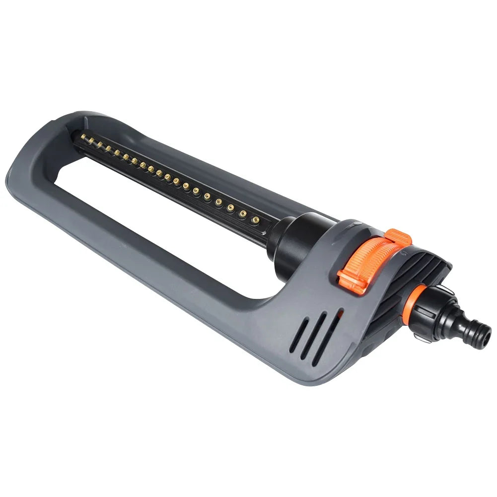 Oscillating Sprinkler 19-Hole Nozzles Lawn Swing Irrigation Oscillating Lawn Sprinkler Qme Grey