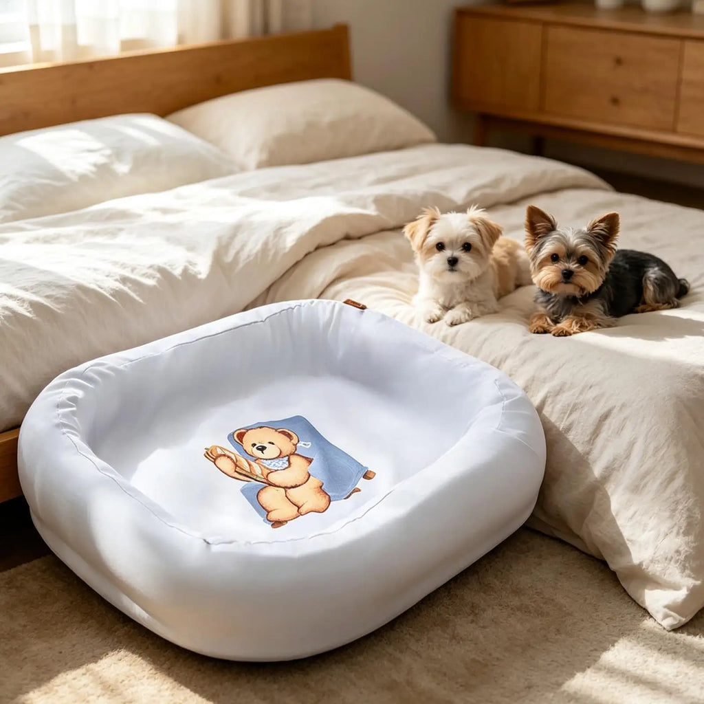 Dog Bed Cover – Dustproof Pet Mattress Protector, Elastic Fit Pet Bed Cover Qme