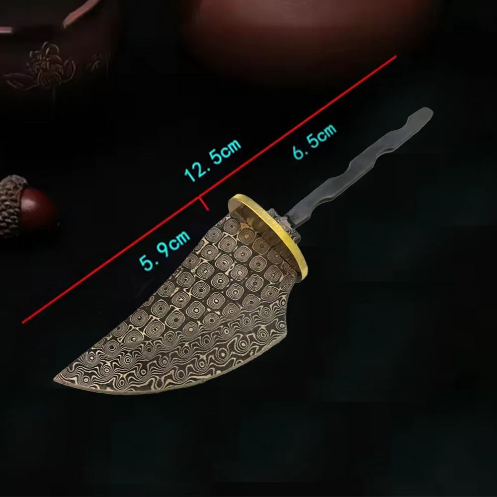 Damascus Steel Fixed Blade Knife Blank – DIY Billet by Swayboo Knife Blank Billet Qst