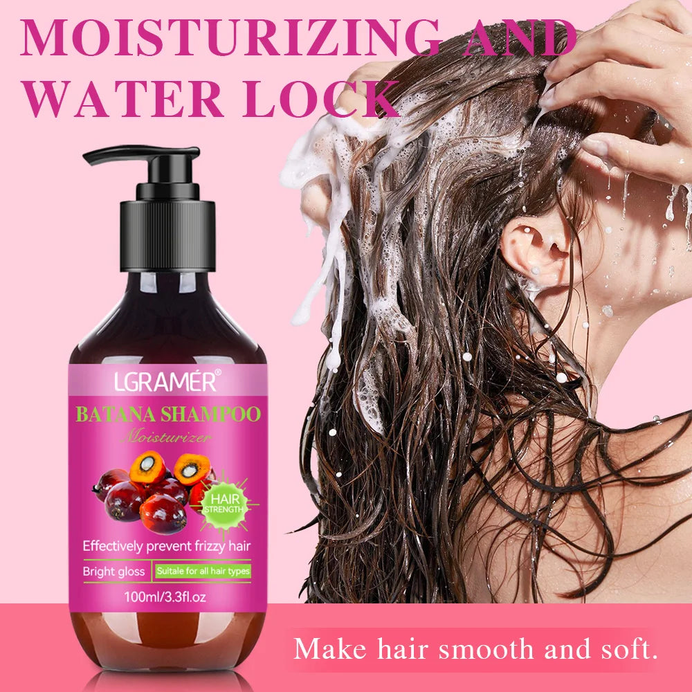LGRAMER Batana Shampoo – Oil Control & Nourishing for All Hair Nourishing Shampoo Qst