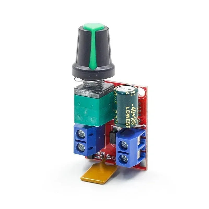 Mini PWM DC Motor Speed Controller 5A 90W 5V–35V LED Dimmer PWM Speed Controller Qme