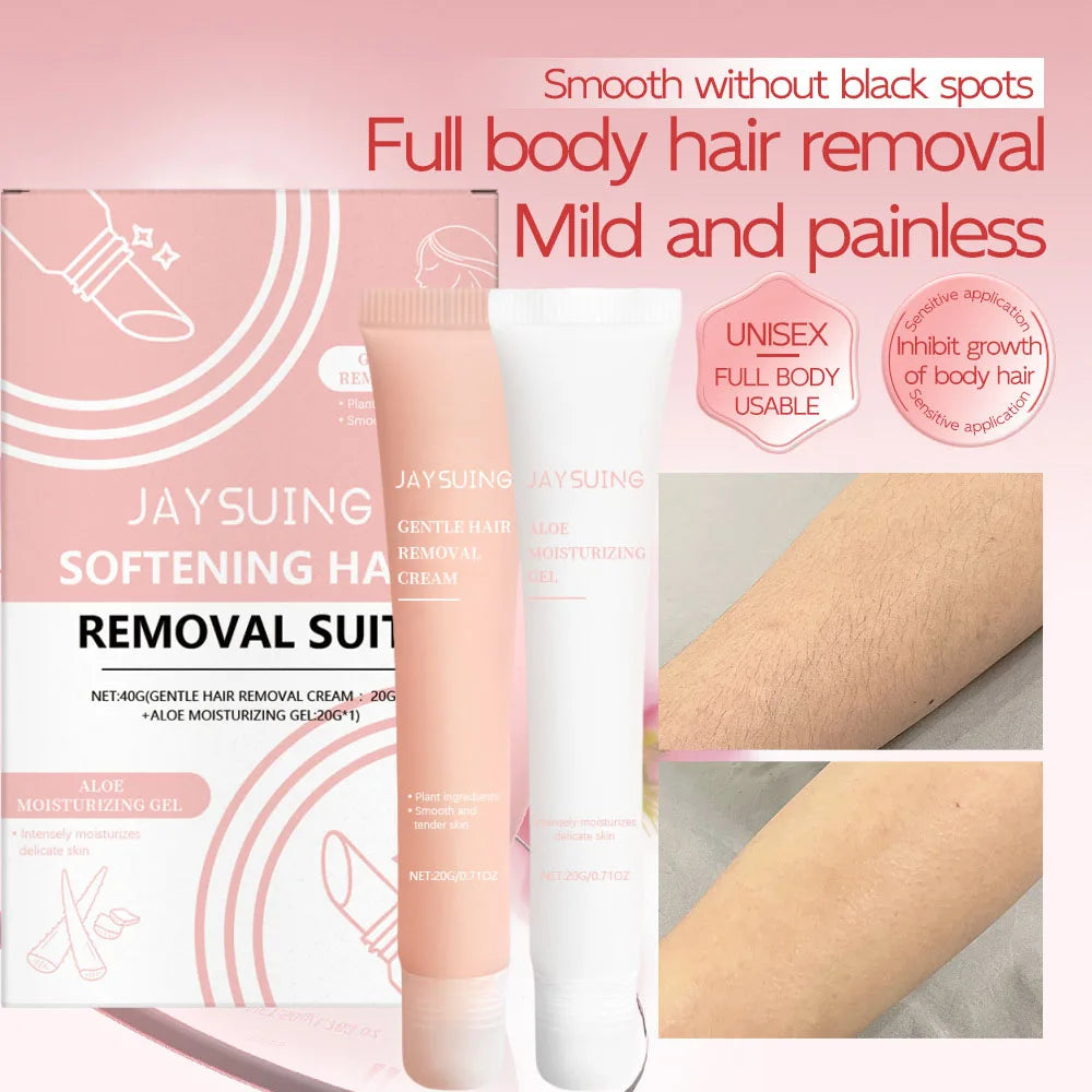 3-Minute Hair Removal Cream with Growth Inhibitor | Face & Lip Hair Removal Cream Qme