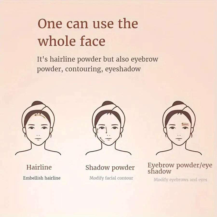 Waterproof Hairline Powder – Sweat-Resistant Long-Lasting Formula Hairline Powder Qme
