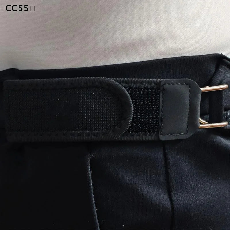 Buckleless Elastic Belt – Adjustable Metal Hook Invisible Fit Elastic Waist Belt Qst