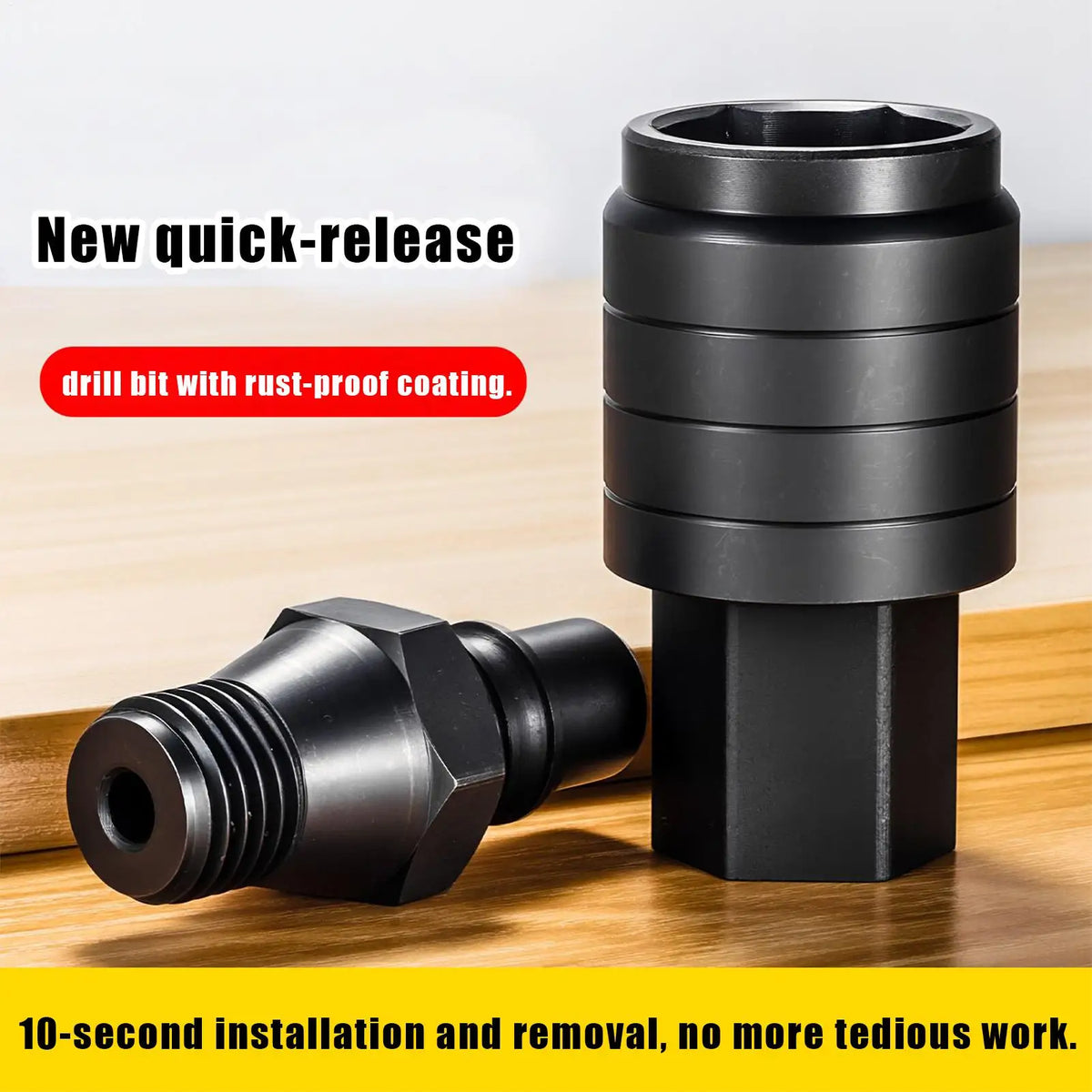 Drill Chuck Quick Adapter Set – Female & Male Bit Connector Drill Chuck Adapter Qme