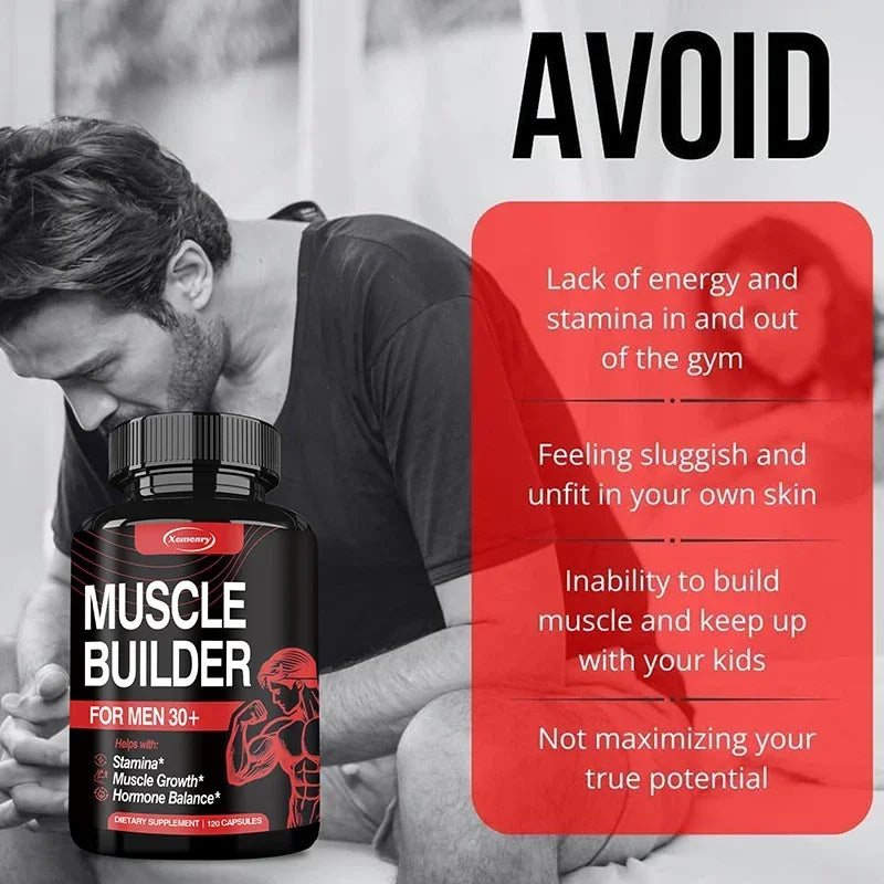 Muscle Builder Supplement – Ginseng & Ashwagandha for Men Muscle Builder Supplement Qst