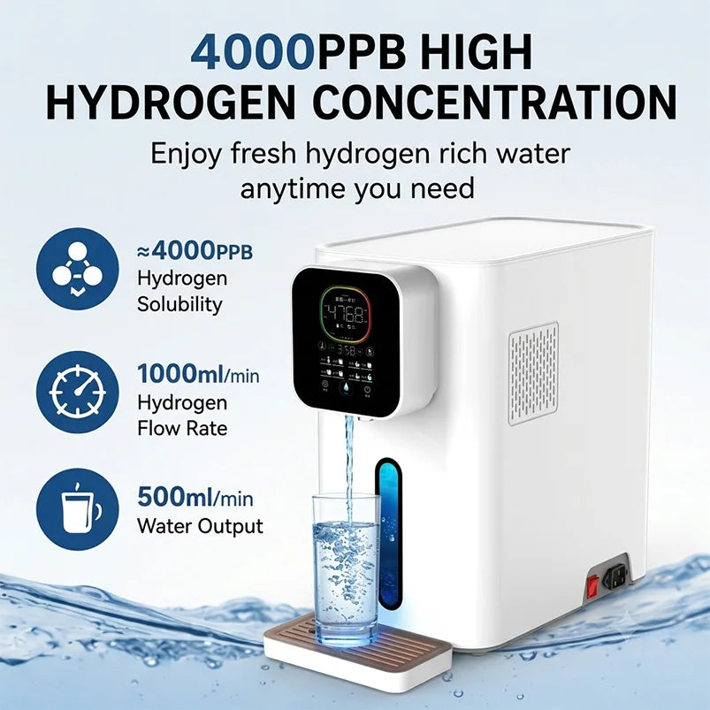 Suyzeko 4000PPB Hydrogen Water Dispenser & Inhalation Machine Hydrogen Water Dispenser Qst